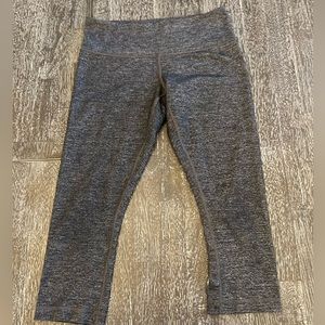 Lululemon Wunder Under Crop in Charcoal Gray